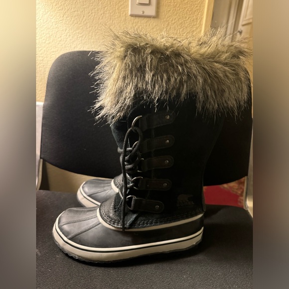 Sorel Joan of Arctic Waterproof Lace Up Faux Fur Boots Size 7.5 New With Tags - Picture 2 of 14